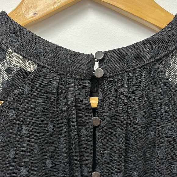 ZARA trafaluc collection ruffled dress in lace fabric with transparent sleeves - Picture 12 of 13